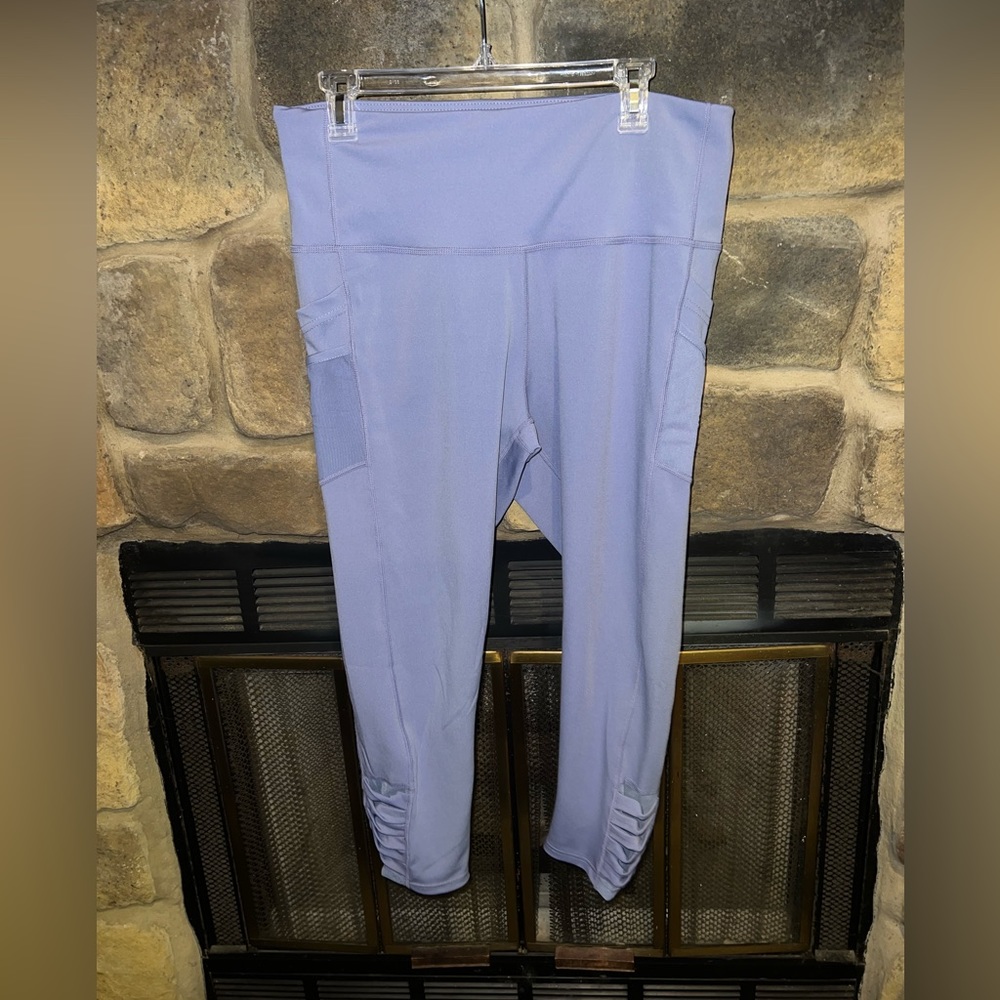 Purple Cropped Leggings 2x
